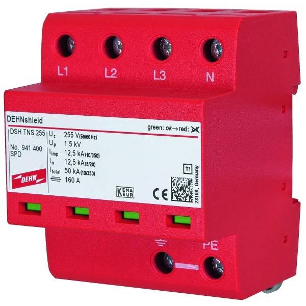 Ogranicznik przepięć AC DEHN T1+T2 4P 941400