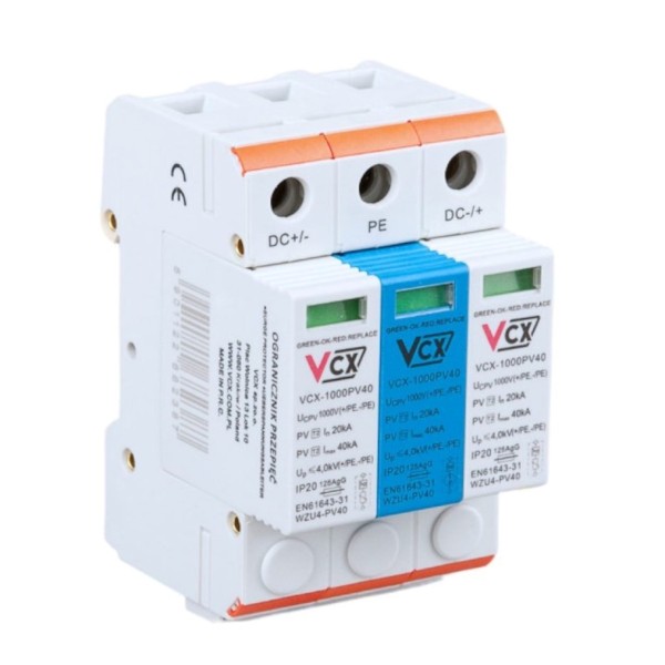 DC Surge Arrester VCX T2 1000V (varistor-spark gap type)