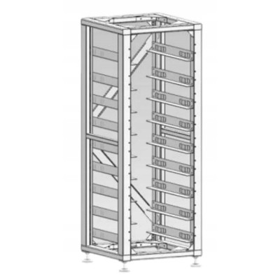 DEYE 3U-LRACK Batterieschrank für 9 Module – DEYE BOS-G PRO HV und BMS