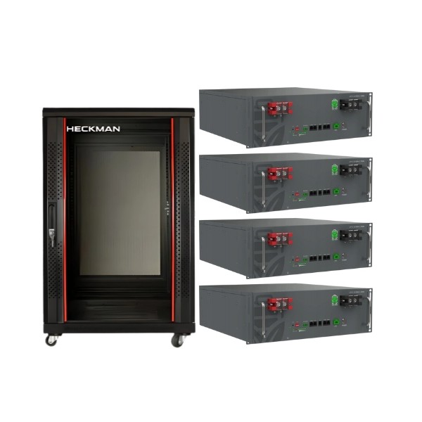 HECKMAN GETFORT Rackschrank 15U – für ECOBSS 5L Energiespeicher (für 4 Module)