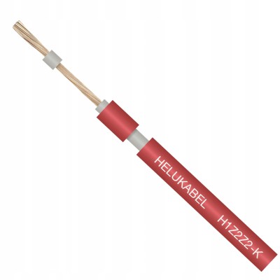 HELUKABEL H1Z2Z2-K 6 mm² UV Solarkabel – Kupfer, Rot– 500 m Rolle