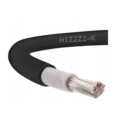 HELUKABEL H1Z2Z2-K 6 mm² UV Solarkabel – Kupfer, Schwarz – 500 m Rolle