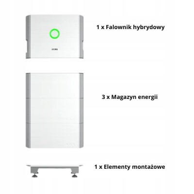 SAJ HS2-10K-T2 Hybridwechselrichter 10 kW All-in-One + Kommunikationsmodul + 15 kWh Batteriespeicher