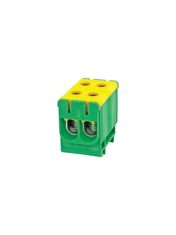 Złączka na szynę fleal-50/2ZS żółto-zielona