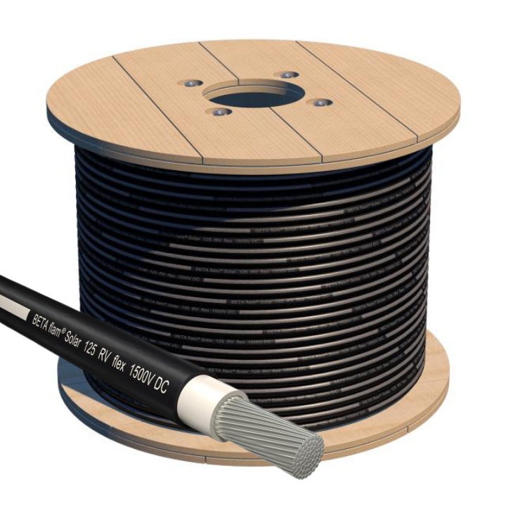Kabel, przewód solarny LEONI BETAflam 4mm² 500mb – biały